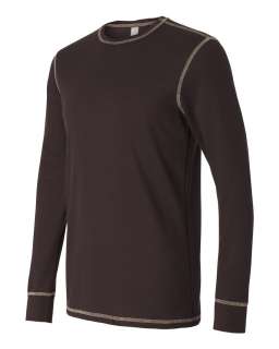 424) Mens Contrast Stitch Thermal Shirt by Bella  