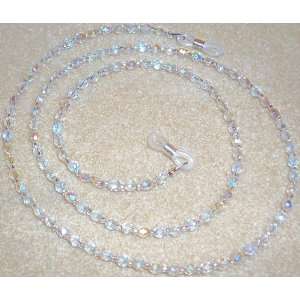   Aurora Borealis Crystal Beads Eyeglass Holder Chain 