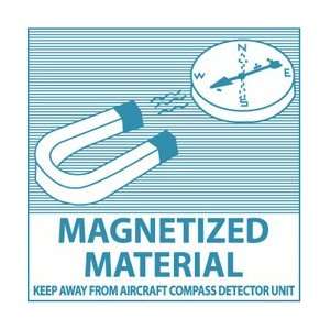 DOT ShippingLabels, Magnetized Material, 4 x 4, Pressure Sensitive 