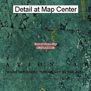 USGS Topographic Quadrangle Map   East of Deem City, Florida (Folded 