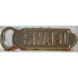  Brass  Snafu  Bottle Opener