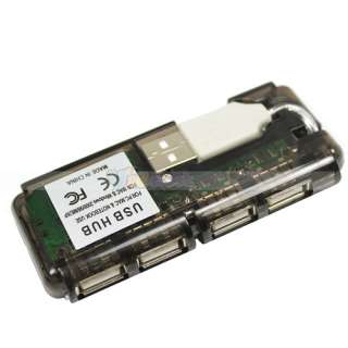 NEW 4 Port Mini USB 2.0 HUB High Speed 480 Mbps PC Slim  