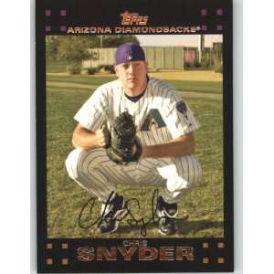  2007 Topps RED BACK #131 Chris Snyder   Arizona 