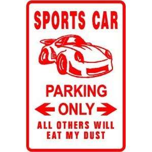  SPORTS CAR PARKING auto special fun sign