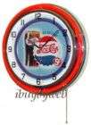   Cola Soda Pop Glass Double Neon Wall Clock Advertisement Sign NEW