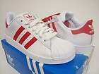   KIDS SUPERSTAR 2 JR LEATHER BOYS SHOES WHITE / RED G09855 SELECT SIZE