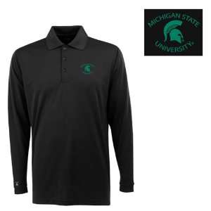  Michigan State Long Sleeve Polo Shirt (Team Color) Sports 
