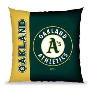  MLB 27 Vertical Stitch Pillow Oakland Athletics   Team 