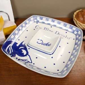  Duke Blue Devils Gameday Ceramic Chip & Dip Serving Tray 
