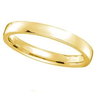  18k Yellow Gold Wedding Ring Low Dome Comfort Fit (2mm 