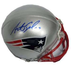  Asante Samuel New England Patriots Autographed Mini Helmet 