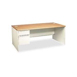 HON® 38000 Series Single Pedestal Desk for L Workstation  