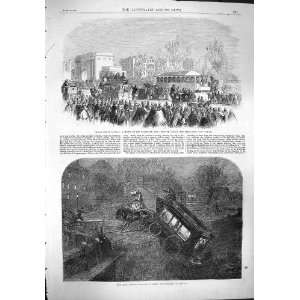    1861 OMNIBUS ACCIDENT DUBLIN RAILWAY BAYSWATER HYDE