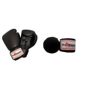  Pro Impact Genuine Leather Boxing Gloves 16 Oz. + 180 