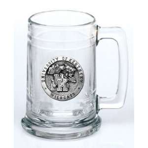  Kentucky Wildcats Glass Stein (Beverage Mug) 15 oz   NCAA 