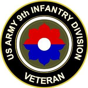  5.5 US Army 9th Infantry Division Veteran Decal Sticker 