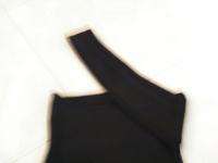 BEBE DRESS criss cross bandage one shoulder black 164876 xs  