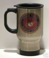 US Marine Corps Emblem Travel Mug  