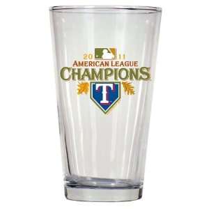 Texas Rangers 2011 American League Champions 17 oz Mixing Glass 