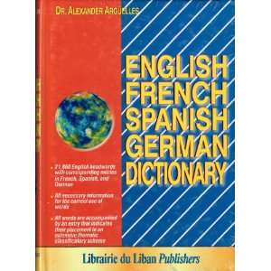  English French Spanish German Dictionary (9789953860565 