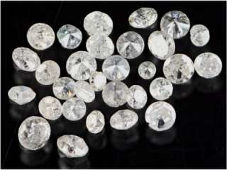 10 Carat White Cut & Polished Natural Melee Diamond Lot  