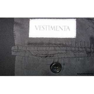 Vestimenta $795 Mens 40 R 40R Blazer Black *Italian* Modern Business 