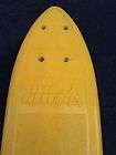 Vintage Yellow True Glide Skateboard 1970s Original Fantastic Cond 
