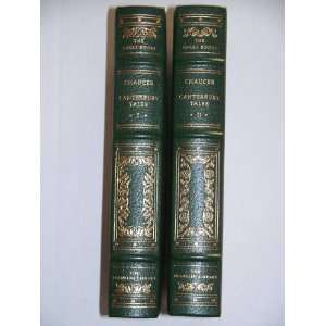  Canterbury Tales   Two Volumne Set (The Great Books of the 