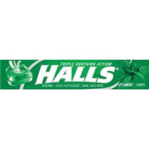  Halls Spearmint, Single Package (9 Drops) Health 