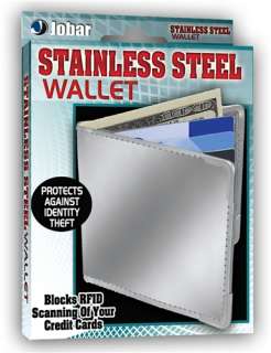 Stainless Steel Security Wallet BLOCKS RFID Brand New  