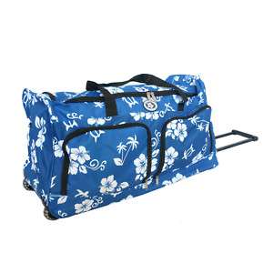 MOVERA HAWAII DELUXE ROLLING DUFFLE BAG NAVY BLUE $70  
