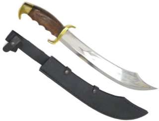 Curved Blade Bowie Knife and Sheath New  