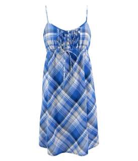 put on this woven plaid henley dress for a cute casual style it s made