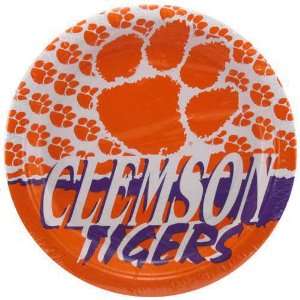    NCAA Clemson Tigers 8 Pack Paper Plates 