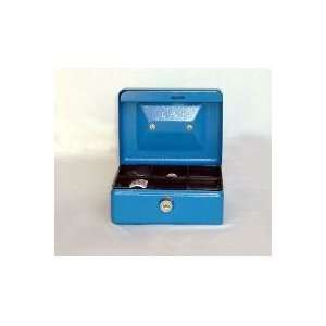    A1 Quality Safes Strong Steel Cash Box Blue