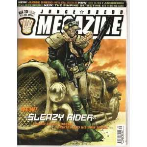 com 2000 AD Judge Dredd MEGAZINE Meg 221 July 2004 (New Sleazy Rider 