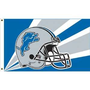  NFL Detroit Lions 3 by 5 Foot Helmet Flag 