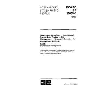   management functions   Part 5 Event report management ISO/IEC JTC 1