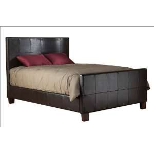   Panel Bed in Chocolate Leather   Modus   ML08P5C