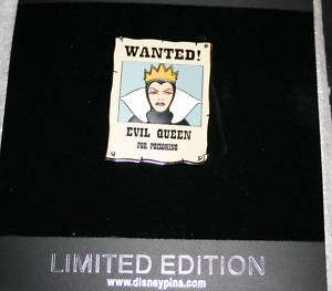  WANTED POSTER EVIL QUEEN SNOW WHITE LE PIN  