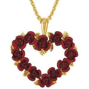  A Dozen Roses Heart Pendant Jewelry