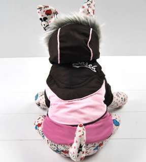 Hoodie Winter Warm Dog Coat Clothes Apparel Any Size  