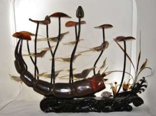 Resin Fish, Shrimp & Marine Life Sculpture Display  