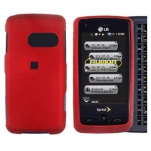 Premium   LG LN510/Rumor Touch Rubber feel Red Cover   Faceplate 