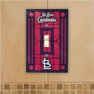  SLC 461 St. Louis Cardinals Art Glass Switch Cover