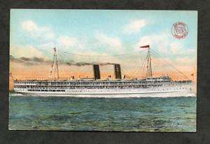 1925 Antique Postcard Los Angeles Steamship Co Ship  
