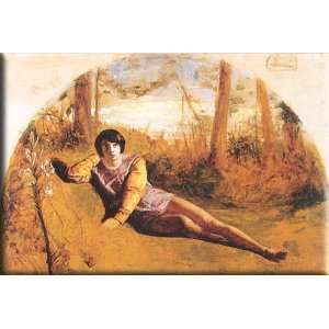  The Young Poet 16x11 Streched Canvas Art by Hughes, Arthur 