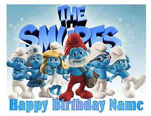 The Smurfs Edible Cake Topper Image Decoration 1/4  
