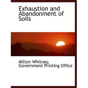   (9781140411864) Milton Whitney, Government Printing Office Books