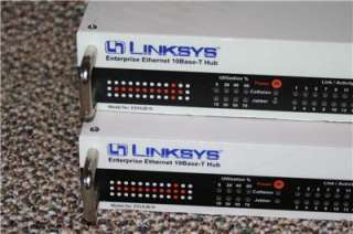 Linksys Ethernet EEHUB16 External Hub Lot of 2  